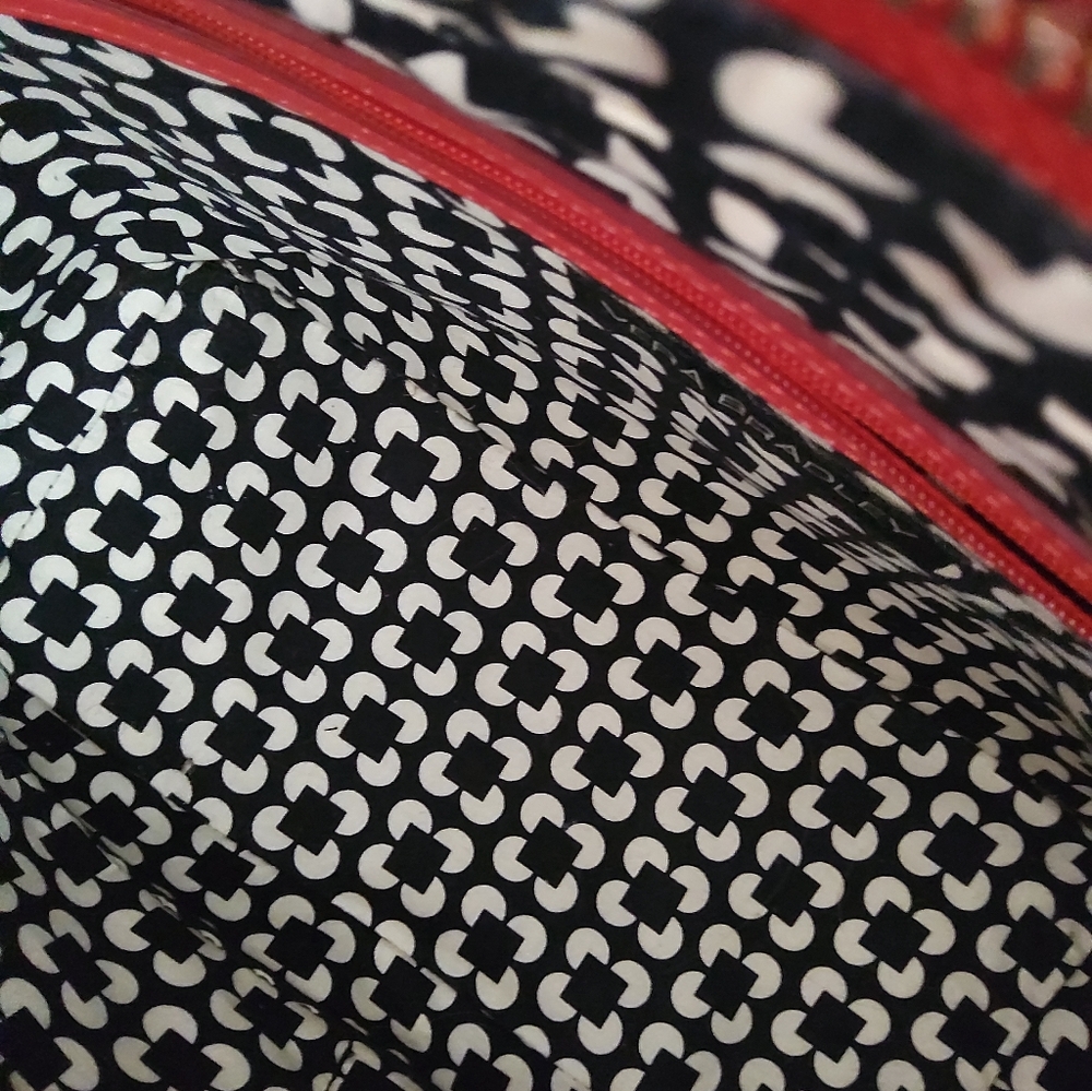 Vera Bradley Coral-Red Vegan Leather Shoulder Bag - Picture 9 of 10
